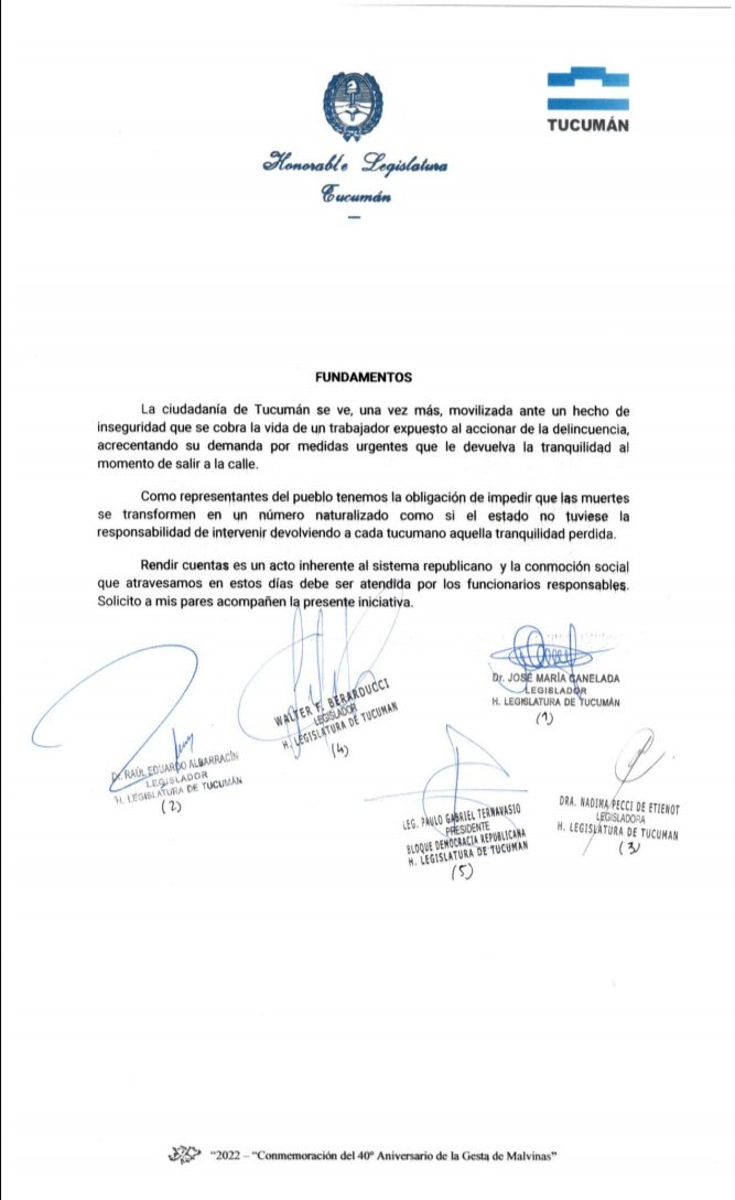 Paulo Ternavasio (@pauloternavasio) on Twitter photo Hoy acompañamos al Legislador <a href="/Jota_Canelada/">José María Canelada</a> en la citación al Sr. Ministro de Seguridad conforme los términos establecidos en el Art. 57 de la Constitución Provincial. ¡Necesitamos respuestas! Hoy acompañamos al Legislador <a href="/Jota_Canelada/">José María Canelada</a> en la citación al Sr. Ministro de Seguridad conforme los términos establecidos en el Art. 57 de la Constitución Provincial. ¡Necesitamos respuestas!