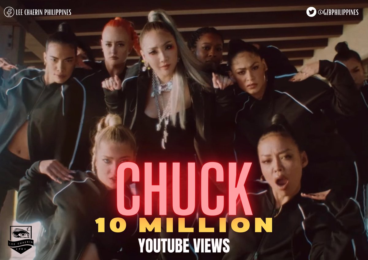 GZBPhilippines's tweet photo. Happy 10 Million Youtube Views for CL’s CHUCK MV! Congrats to our Queen CL.
Keep Streaming, GZBz!
Check the MV here:
https://t.co/4Xr5ypHif5
#ChuckMVOut #CL @chaelinCL https://t.co/aiUDUj8hw4