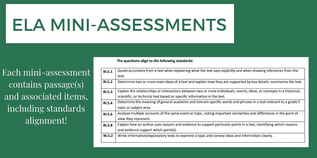 These mini-assessments are ready to download and use in your classroom instruction now! Demonstrate the expectations of college- and career-ready standards with these text-dependent questions: bit.ly/2Gcvlg6 #elachat #engchat #CCR