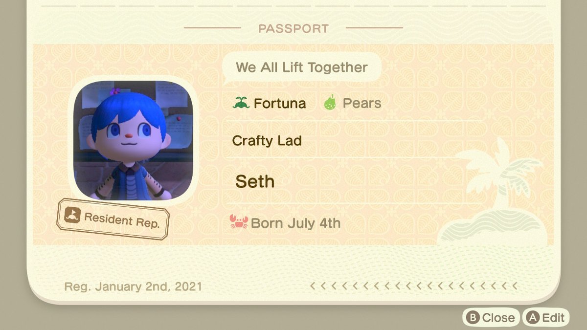 SethTheWriter's tweet photo. @Minty_ACNH Here's my passport. https://t.co/Vu8zCgsHvi