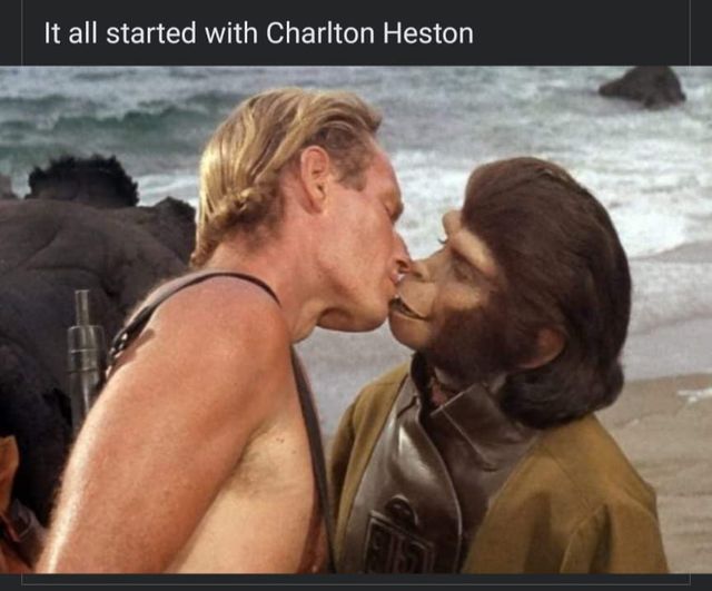 DavyRichards3's tweet photo. HOLLYWOOD LEGEND IN MONKEY POX SCANDAL...Scientists now have definitive proof that Charlton Heston was responsible for the recent outbreak which has taken over 50 years to be made public. : ) https://t.co/3hBnIieSuf