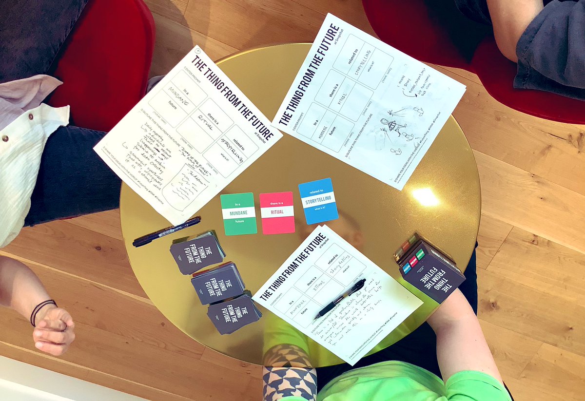 futuryst's tweet photo. Had a fantastic time today exploring futures for #AR with the lovely folks at @Snapchat’s creative lab, Arcadia. Thanks everyone! 👻💫 #foresight #strategy #FutureThing https://t.co/M8j2BQZdXz