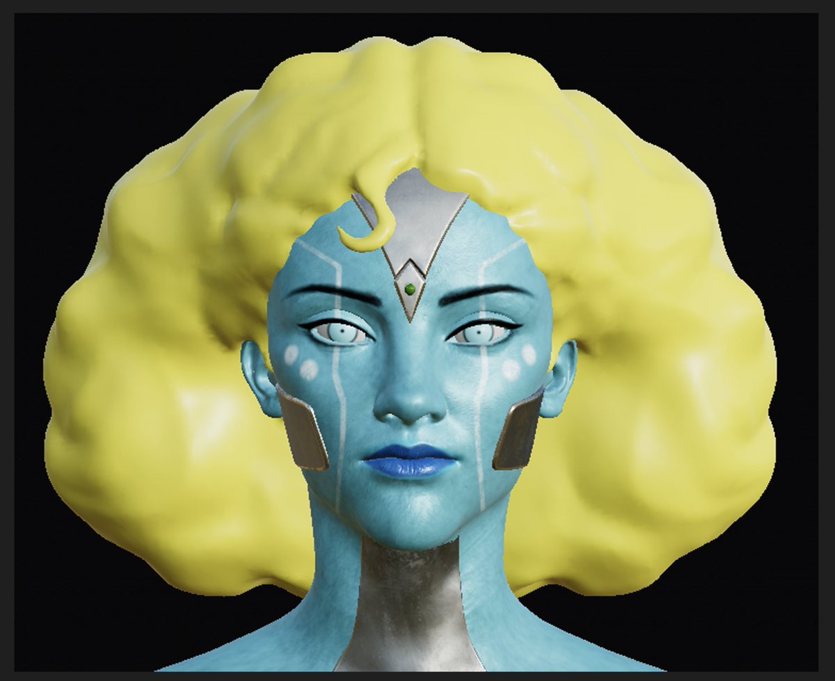 Alala is next, as part of our Blue Variants series. Wait until you see how it intersects with the Bella franchise. Finishing modeling and this is geared towards our older community members. Something for the kids (Bella) and something for our adults (Blue Variants). #NFTCommunity