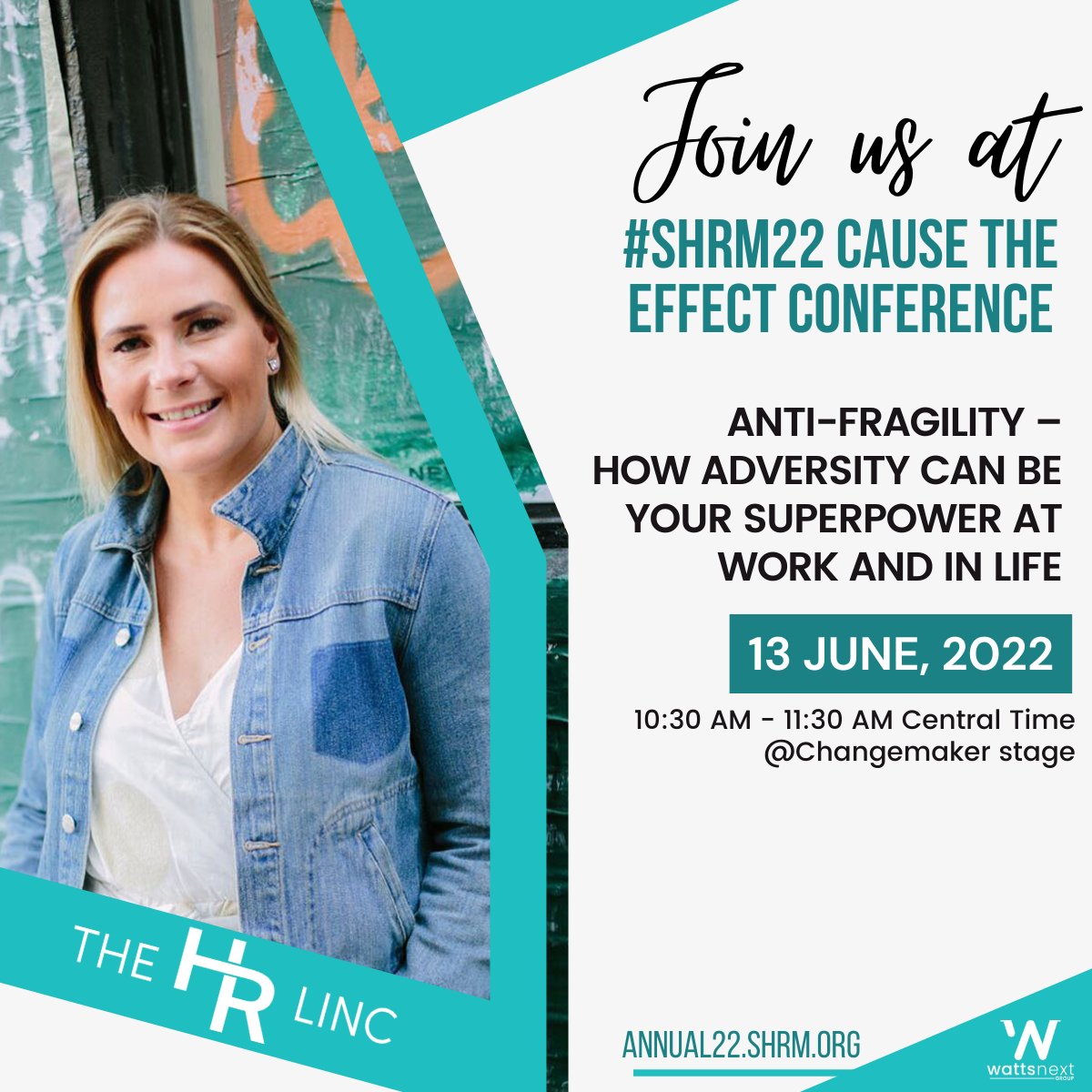 Getting super excited to be speaking at #SHRM22 in #NOLA in June! Can’t wait to catch up with the awesome @SHRM community too!! It’s been too long!