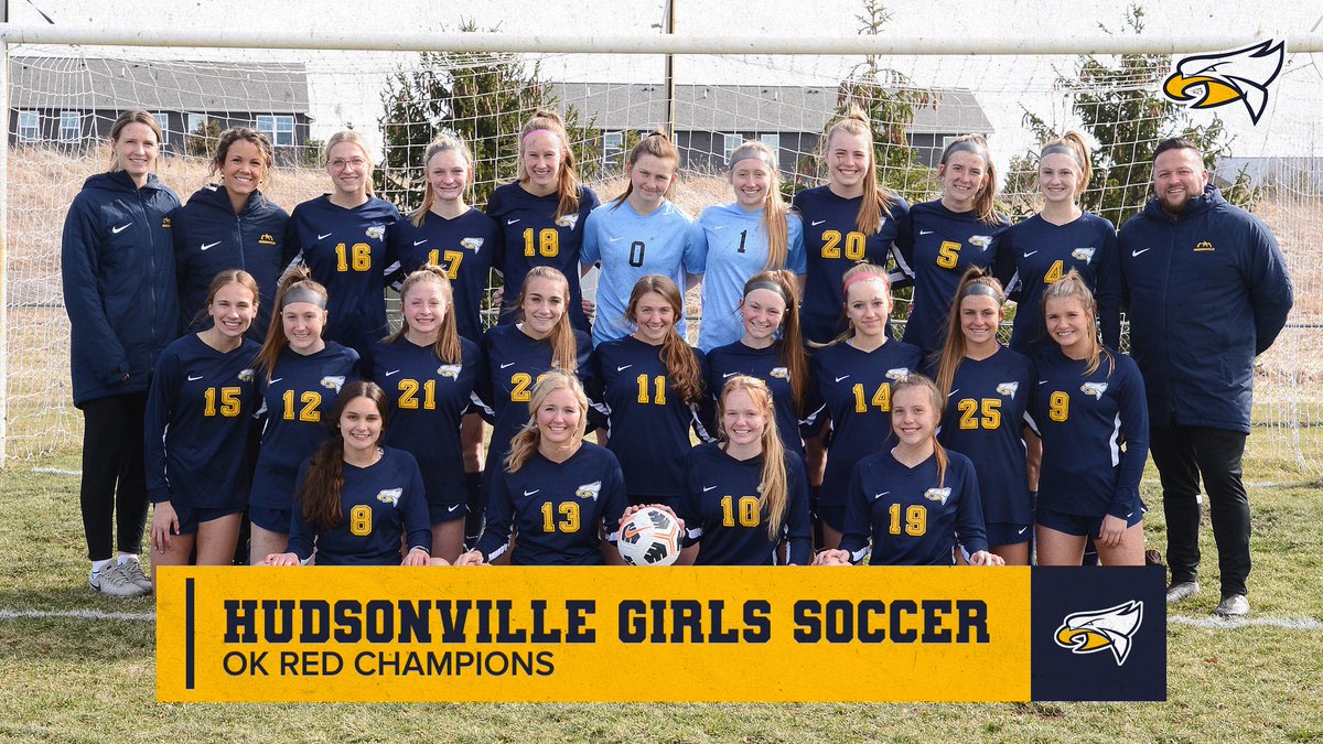 Congratulations to the varsity girls soccer team on winning the OK Red championship! The Eagles defeated Rockford 3-0 tonight to cap off an undefeated regular season.