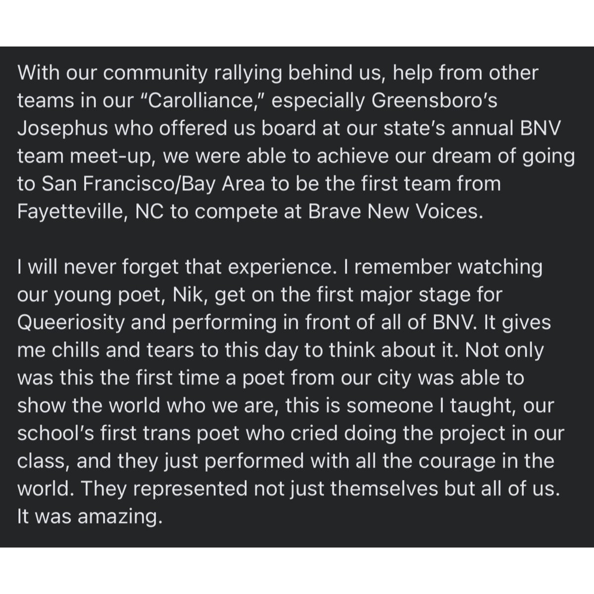 PoeticPathos's tweet photo. Long post from our Director. https://t.co/4UtDLQpIAW