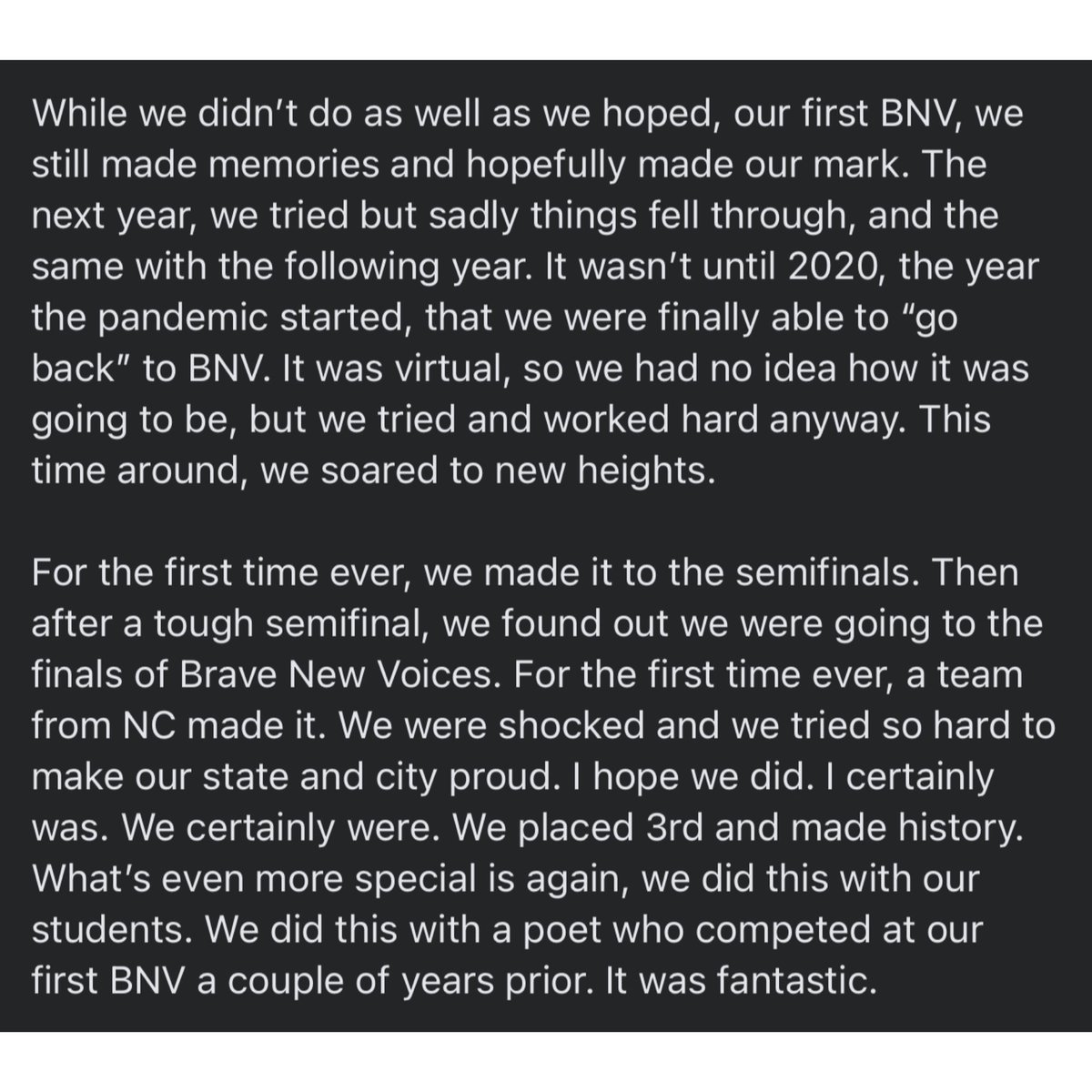 PoeticPathos's tweet photo. Long post from our Director. https://t.co/4UtDLQpIAW