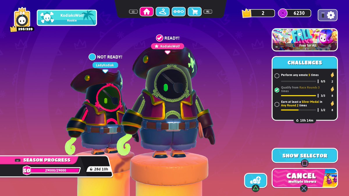 kn1ghtwolf865's tweet image. Pirates in JORTS!!! #YAARR #fallguys  @Kodiak_lady @CanPirate @MrsCanPirate #PS4share