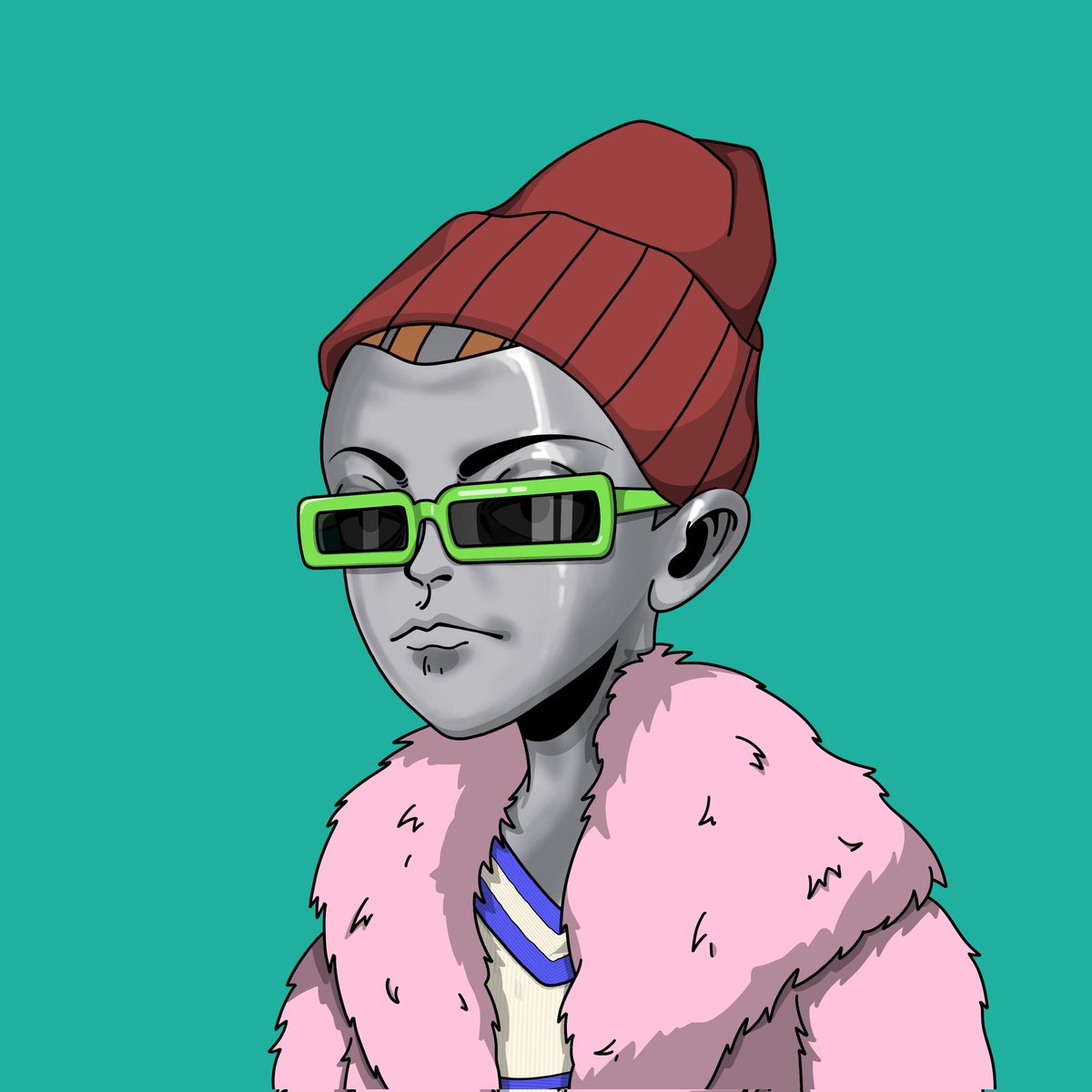 AkaBlucky's tweet photo. @NFTrobbie_FLOOZ Where the slime shades at tho 😭😭 https://t.co/gKY4KxW71L