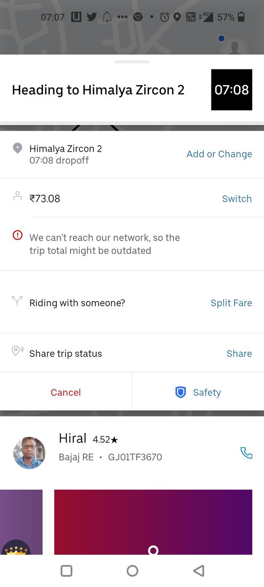 TrenzDelicious's tweet photo. Today morning i booked an auto from sabarmati railway station to chandkheda location.
The auto driver started picking people from road as I was travelling alone.Also the fare increased because of his nonsense. @uberdriver @UberINSupport @Uber_Support https://t.co/2FHhznHJHQ