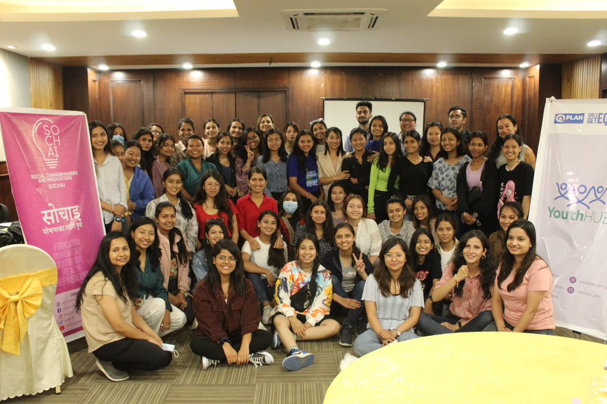Sochai_YFN's tweet photo. Big shoutout to all the participants of our #LOVEYOURSELF body positivity and menstrual hygiene workshop. Can’t wait to hear all your stories. 💜
In collaboration with Youth Hub supported by @PlanNepal
#sochai #youth #adolescent https://t.co/vagAEuwdoL