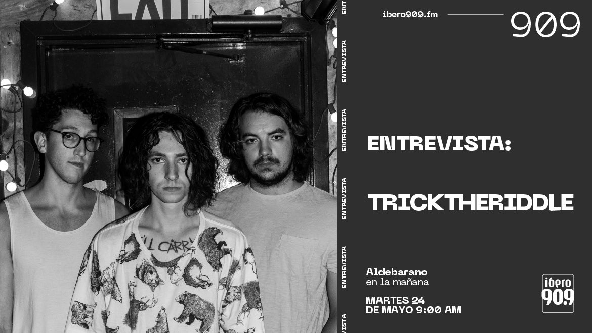 alde_barano's tweet photo. Mañana se viene buena música en el #Aldebarano909 pero en la segunda mitad nos ponemos happypunkeros con los @tricktheriddle quienes se suman a nuestros micrófonos para hablar de su nueva música 🤘🏽. Además tenemos regalos 🤭.

¡9am por @Ibero909FM! https://t.co/E9WJuLus7I