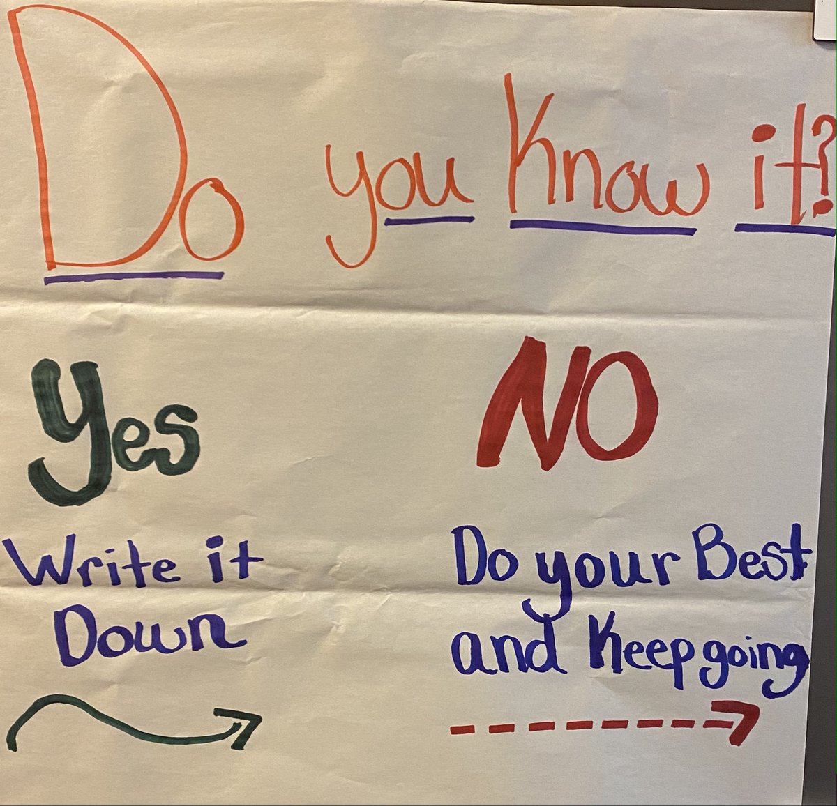 bethmac30's tweet photo. How many times do teachers get asked how to spell a particular word each day?... Too many to count! "Spell as Best You Can -On the First Go" is a great strategy that has worked well with my students! #SWGADemonstratingMeaning #writingstrategiesbook @Jserravallo @LisaGilligan4 https://t.co/e7RgJJ4Rri
