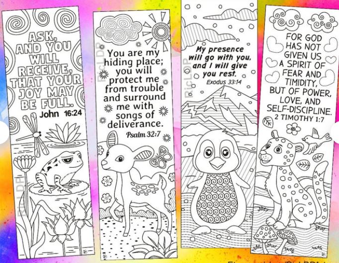 RicldpArtworks's tweet photo. 8 Bible Coloring Bookmarks w/ Animal Characters https://t.co/fHtE7hGfpm #biblebookmarks #etsy #scripturearts #coloriage #DIYbookmarks #homeschooling #sundayschool https://t.co/zeoM2h1yY0