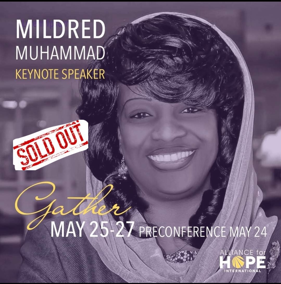 VALIDITYENTPR's tweet photo. Announcing @mildredmuhammad, the ex-wife of #DCSniper, an authority on domestic violence, and Award-Winning Global Keynote Speaker, to Keynote to a #Soldout crowd at The Alliance for Hope International Conference in San Diego! #domesticviolence #20yearslater #familyjusticecenter https://t.co/1rh3f3x8Fs