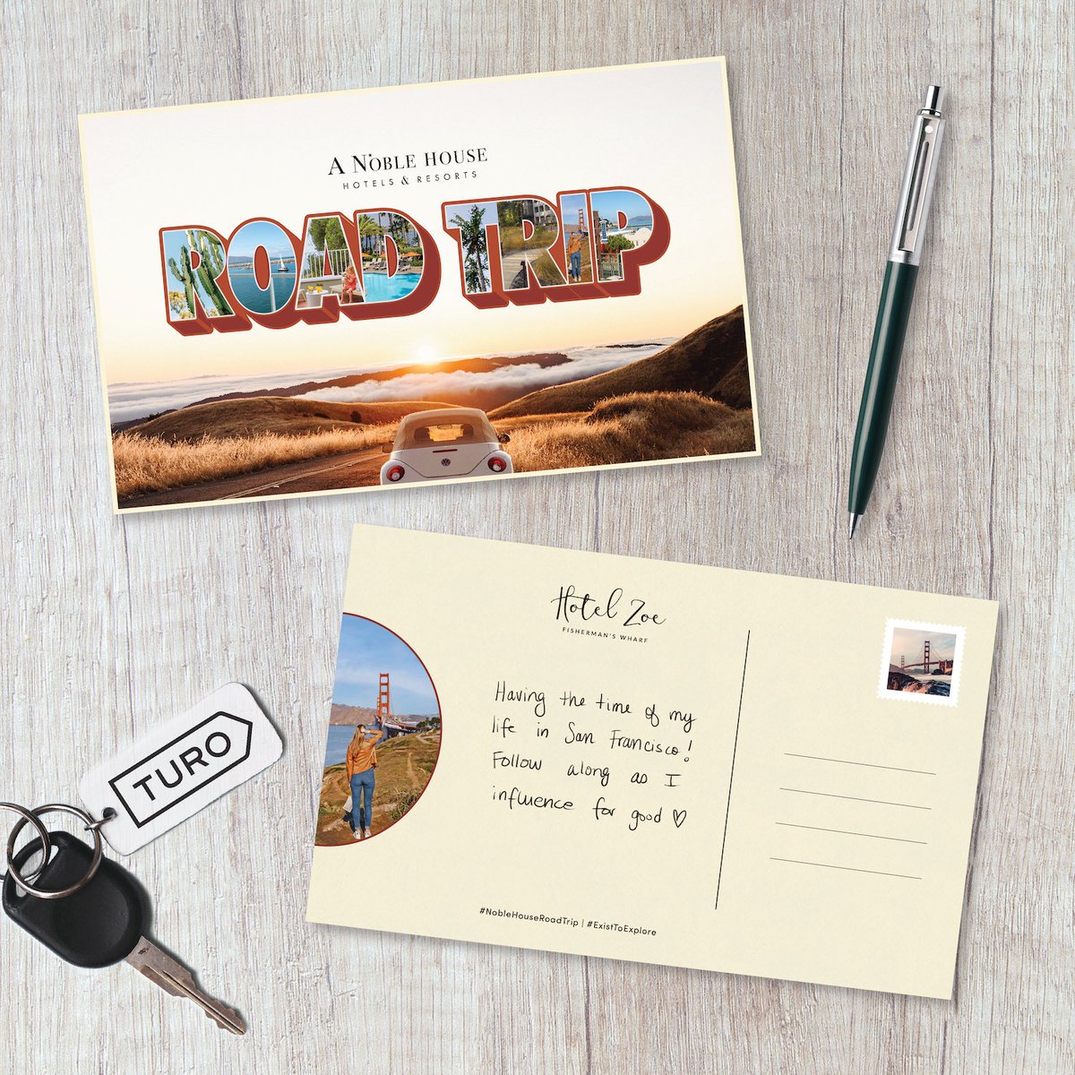 HotelZoeFW's tweet photo. .@NHHotelsResorts can't wait to follow along with the winners of the #NobleHouseRoadTrip as they travel along the #California coast with the help of @Turo. Enter at https://t.co/NpJo5MUlrB for a chance to win the trip of a lifetime you'll need to write home about. https://t.co/tCdydZ8T5A