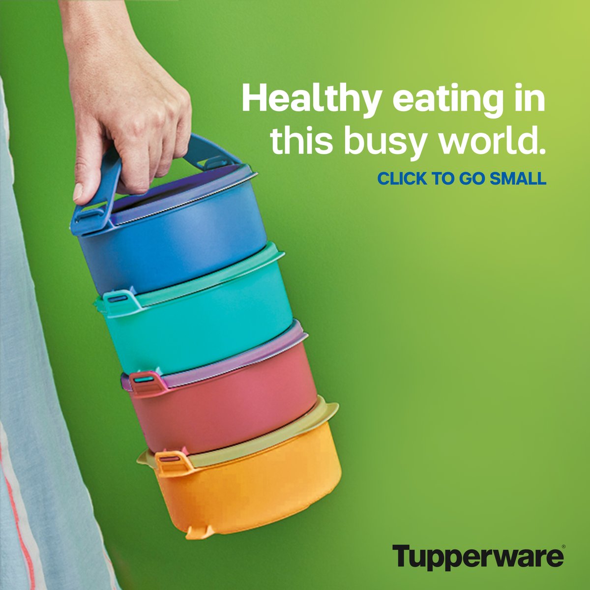 TupperBrandsph's tweet photo. Tupperware is made for healthy eating in this busy world. Make preparing packed meals fast and simple with smart storage solutions. Eat healthy, save money, and enjoy home-cooked meals with our Click To Go Small. 

Find the branch near you: [https://t.co/JHX8yh9umV] https://t.co/qZZhcQvhgq