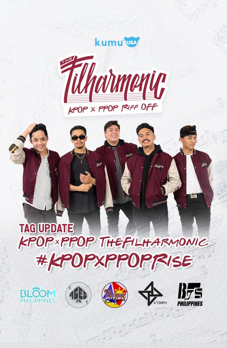 SB19BOOST's tweet photo. Are you ready to see an a cappella rendition of some of our favorite Kpop and Ppop tunes?🎶

See you at the premiere of @TheFilharmonic's KPop x PPop riff off @ 11AM PHT!⤵️
🔗https://t.co/CitG7uKUbU

Updated tags:
KPOPxPPOP TheFilharmonic
#KPOPxPPOPRise https://t.co/6lEJNe2eQD