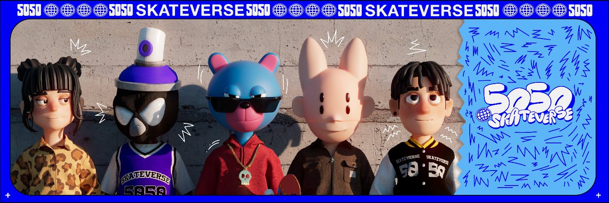 GM from <a href="/5050Skateverse/">5050SkateverseNFT</a> 🍻😎

Me, <a href="/Royes__/">ROYES</a> and <a href="/crackthetoy/">CRACK</a>