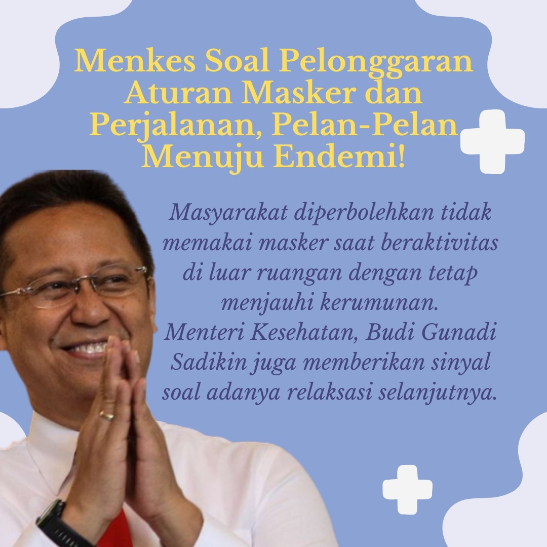 ranggasasna's tweet photo. Pelonggaran penggunaan masker adalah langkah awal menuju endemi
Infrastruktur Bukti Nyata https://t.co/dh4CqkqzQb