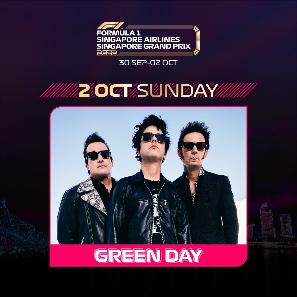 🏎️💨 Coming for you, Singapore - see you 2nd October at the <a href="/F1/">Formula 1</a> Singapore Grand Prix 🏁