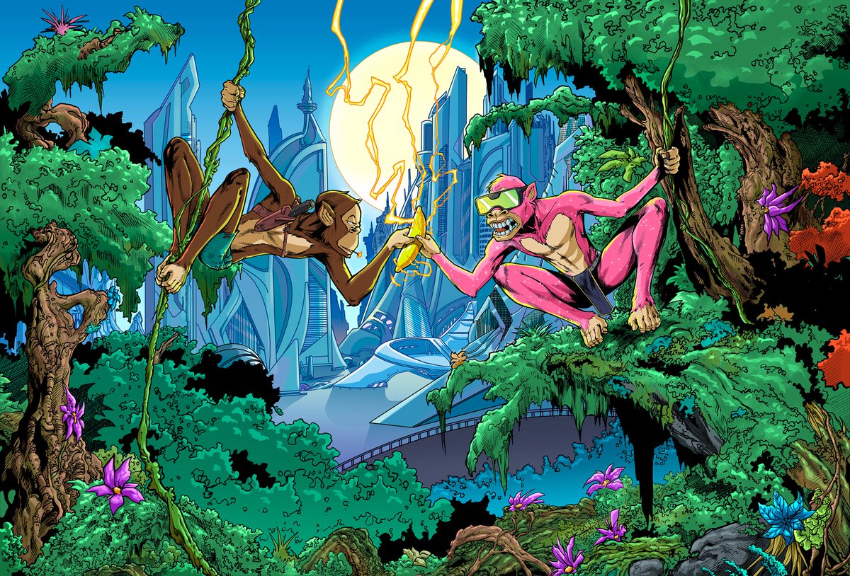 In the breezy treetops on the fringes of the new world fickle alliances are forged between Tribes long separated by war. 

🟨🟥