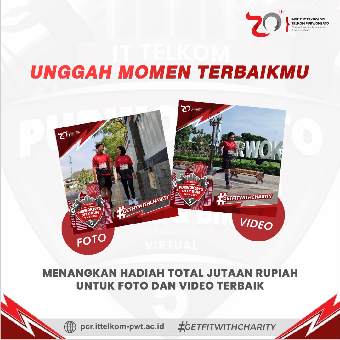 Photo/Video Contest IT Telkom Purwokerto City Run Walk & Bike • 2022