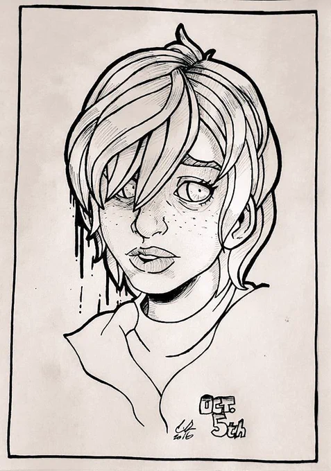 Its Silent Hill 3's 19th anniversary. Here's a sketchbook Heather I did in October of 2016 