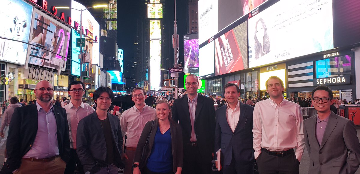 gwhuber2's tweet photo. Hanging out at Time Square with former @UWMadCBE catalysis members @NAM27NACS. (@BallMaddie, @hermansgroup) #NAM27. https://t.co/Fqz48LOIEO