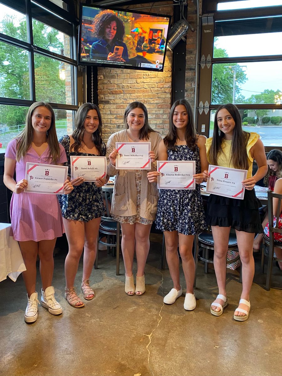 ‼️all-conference‼️

congratulations on a fantastic season and being named escc all-conference:

#1, shortstop <a href="/gracefajardoo/">Grace Fajardo</a> 
#6, pitcher/1st baseman <a href="/SamanthaSchilf/">Samantha Schilf</a> 
#9, outfielder <a href="/NinaPesare/">Nina</a> 
#13, pitcher/outfielder <a href="/MikitkaSami/">SAM MIKITKA</a> 
#25, third baseman @EBrdecka 

<a href="/BenetAthletics/">Benet Athletics</a>