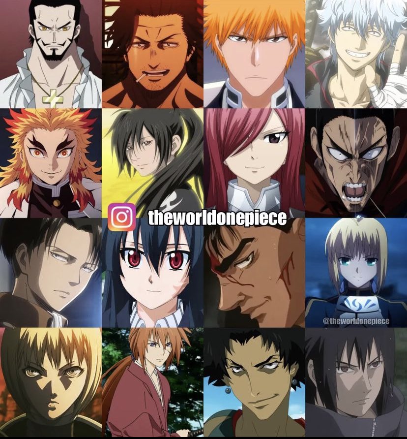 GoatKuna's tweet photo. Pick one swordsmen from each row to save your life😳🗡⁉️ https://t.co/5X2Q1E2Wlh