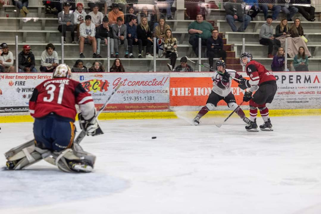 Maroonsgojhlho1's tweet photo. Photos from Sundays 3-0 Victory over @redhawks_jrb on Sunday May 22nd!
Photos Courtesy of Tom Peeler
To view them all on Facebook: https://t.co/hB1sBlani6
#PlayForRandy #WinForRandy #SutherlandCupPlayoffs2022 #GoJHL #ChathamMaroons #ChathamKent https://t.co/ZQjh8ZvB1m
