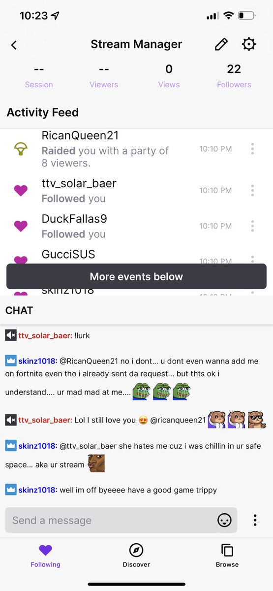 AdaStayTrippy's tweet photo. Ending My Stream Today With My First Freaking Raid 🥰 Thanks @Rican212_ For Showing Love 💪💯 Thanks QUEEN, You’re The BEST😘❤️💯 #ItsTheSmallThingsThatCount https://t.co/G125CUeDz9