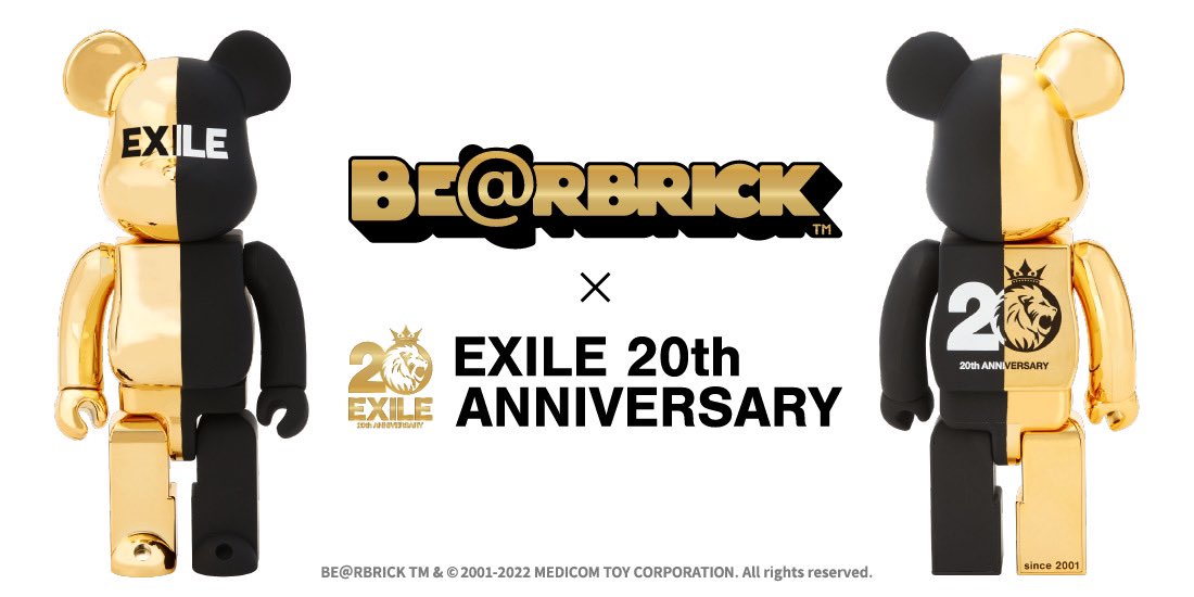 ベアブリック BE@RBRICK×EXILE 20th 100% & 400% タレントグッズ