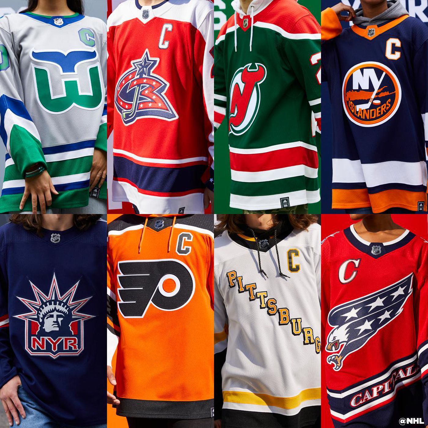 FB_Helmet_Guy on X: Thinking about doing an NHL reverse retro jersey  tournament. 👍👎?  / X