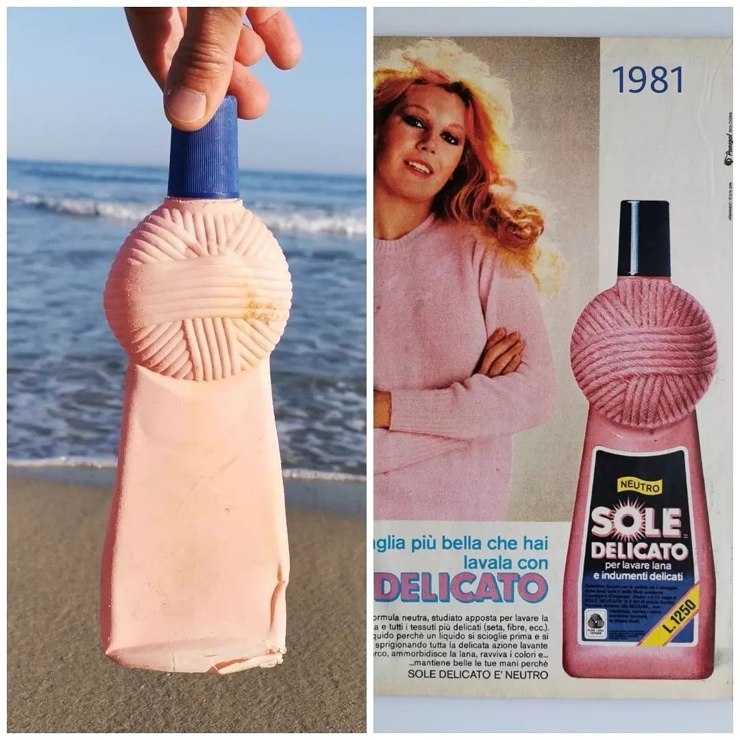 EzyLoop's tweet photo. 1981 Exactly 40 years ago our mothers used this product, unmistakable for that ball shape. It is the second in the collection, the one placed better. 
via @archeoplastica

#rentacleanbag #zerowaste #plasticsucks #earthfriendly #planetorplastic https://t.co/9MLsoei9LU