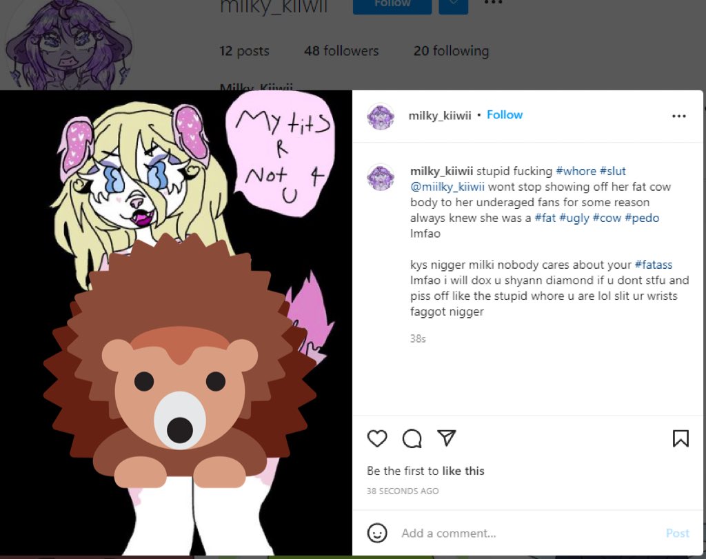Exposing_SSkulz's tweet photo. Playing victim again but then goes on and draw porn of people ocs and attacks them and try to dox or doxs people 
-🍧 https://t.co/7OFougIQkK