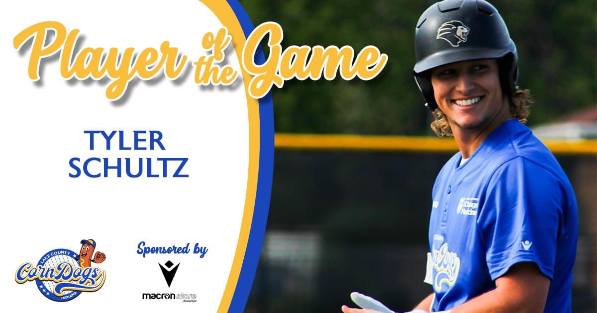 With the first hit in franchise history, Tyler Schultz is your Macron Player of the Game!
