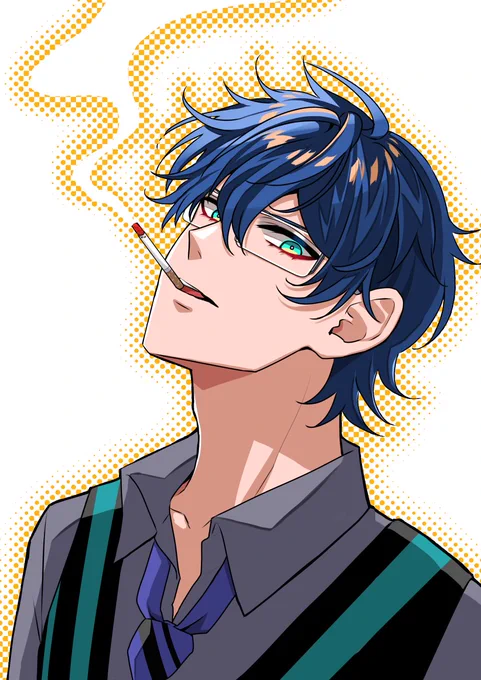 🚬
#まめねことレオス 