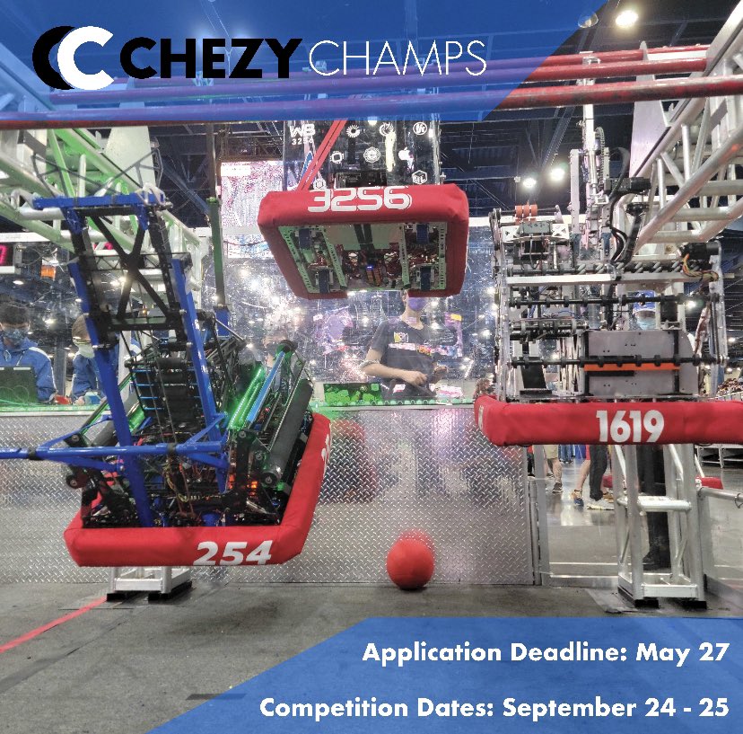 With the competition season over, the offseason has begun. Team 254 is excited to announce that we will be hosting Chezy Champs again this year! We will be playing Rapid React with some modifications. For more information and signups, please visit chezychamps.com.