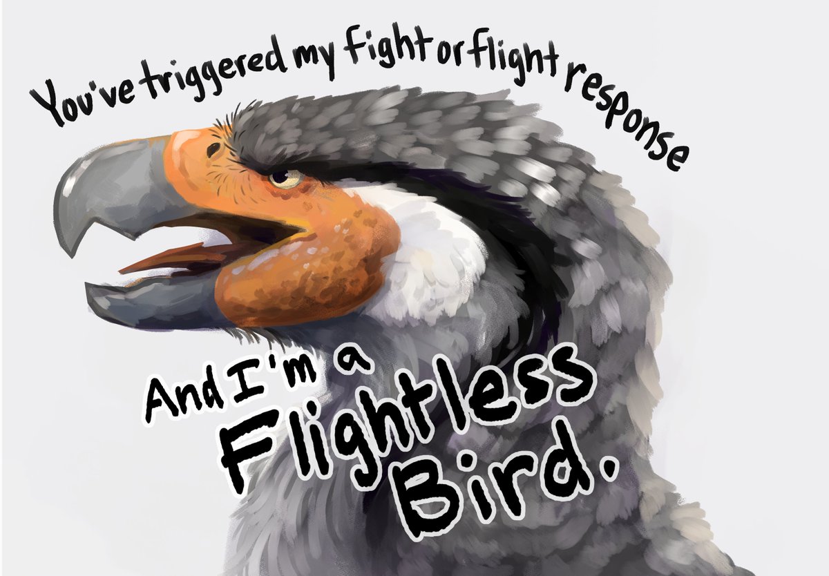 corviforms's tweet photo. terror bird doodle lol https://t.co/xPApFnXbiq