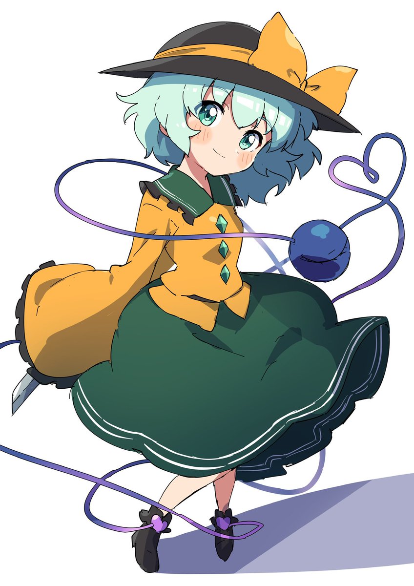 komeiji koishi 1girl solo hat third eye skirt shirt yellow shirt  illustration images