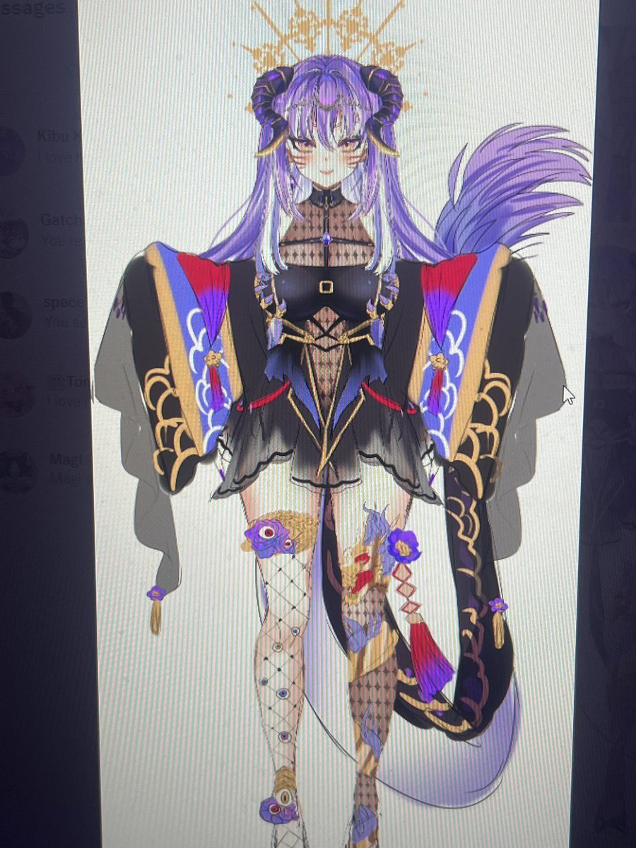 melinoesin's tweet photo. This is what the new vtuber model is going to look like curtesy of @Kibu_chan @live_gatcha @_miikuru https://t.co/gbIYMnviLZ
