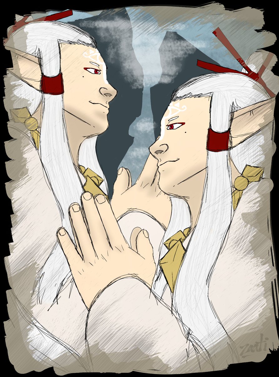 GalacticZyrus's tweet photo. The Shee Twins ;; Guardians of the Dueling Peaks. || #BOTW #LegendofZelda #Zelda https://t.co/b7b4cFuI8J