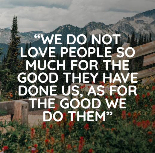 ipray4global's tweet photo. “We do not love people so much for the good they have done us, as for the good we do them.”#war #nowar #peace #ukraine #UkraineRussiaWar #pray https://t.co/BoymxrmXqn