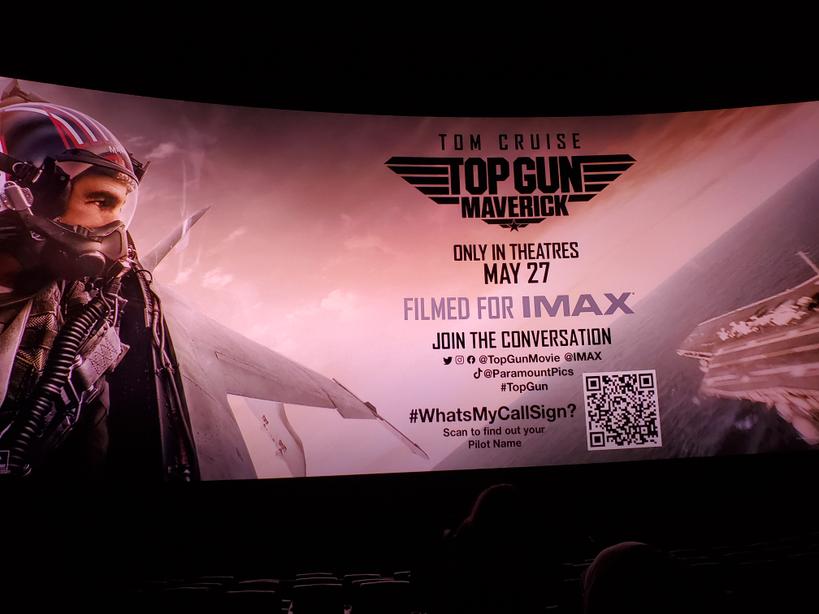 dotscott2112's tweet photo. Early Screening of Top Gun: Maverick #WhatsMyCallSign https://t.co/XwOtdkhnR0