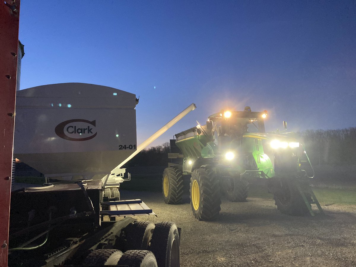 Productive day in the fields today after the weekend rains. <a href="/ClarkAgri/">Clark Agri Service</a>