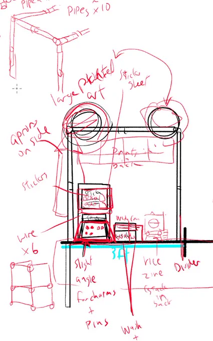 Starting at Anime Boston I'll be focusing on just selling my food art, so planning out some new layout for AA!! Hopefully it turns out nice and attracts many ppl. 