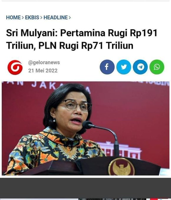 abu_waras's tweet photo. Indonesia Kacau!, Gara-Gara Ahok jadi Komut Pertamina, Negara Rugi Rp.191 Triliun! Netizen: Ahok Ngapain Ajah? Taik!
Lambe Waras : Padahal Ngurus Pertamina Itu Sambil Merem Saja Harusnya Bisa Untung. Koq Begitu Ahok di Pertamina Malah Jadi Rugi? Taik! https://t.co/3G1WNnOjWE