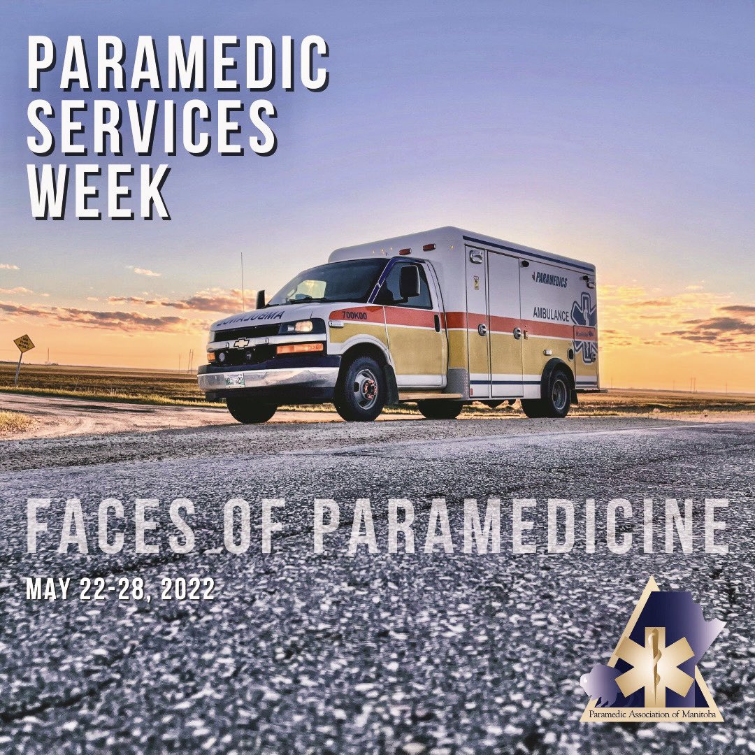 paramedicsmb's tweet photo. The #FacesOfParamedicine have expanded greatly beyond traditional roles. Paramedics can now be found assisting in ERs, on vaccination teams, in nursing stations, communication centres, providing community care, palliative care and more. #PSW2022 https://t.co/V43dhvtoEa